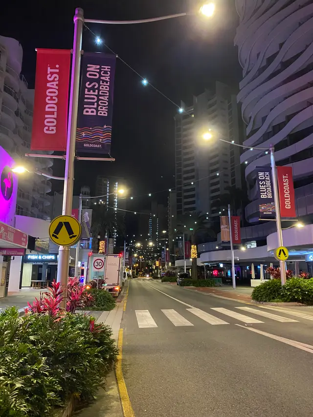 Blues on Broadbeach 2025, Surf Parade - Install for City of Gold Coast - Mainline Electrics