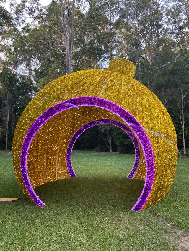 Walk-Through-Bauble Daytime 2024, Maroochy Botanical Gardens - Mainline Electrics